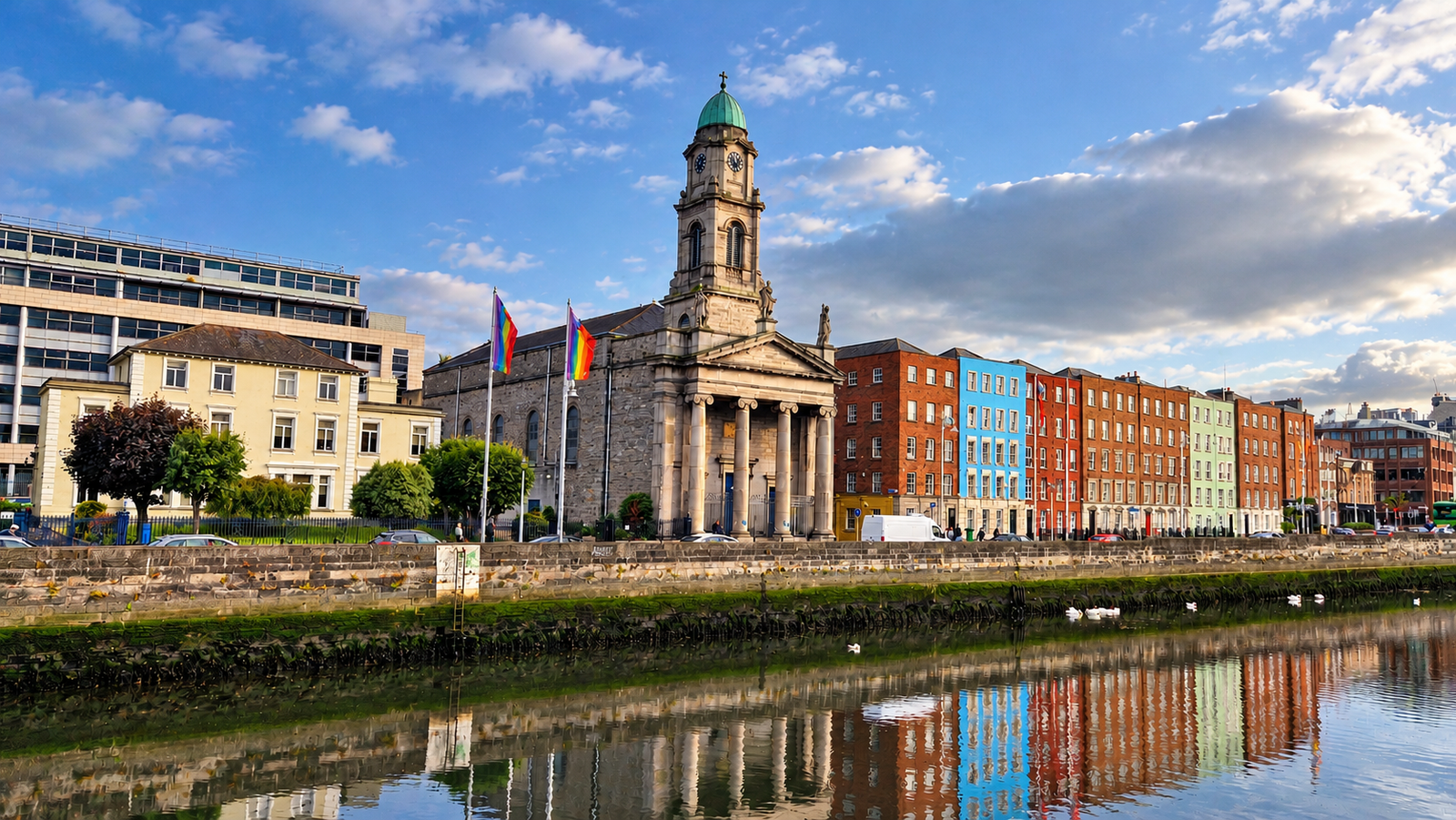 Dublin am Fluss Liffey in Irland – COMI und Lebensmittelpunkt bei der Privatinsolvenz in Irland für EU-Bürger